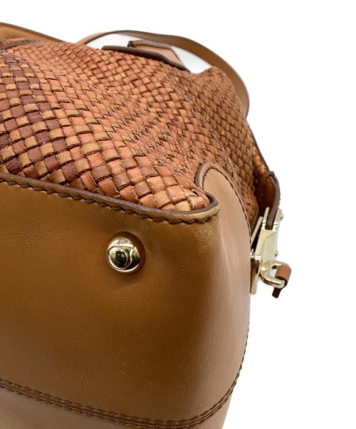 TOD'S（トッズ）TOD'S (トッズ) D-STYLING MID（Dスタイリング ミディアム）2WAYバッグ ブラウンの古着・服飾アイテム