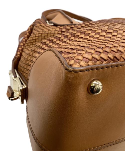 TOD'S（トッズ）TOD'S (トッズ) D-STYLING MID（Dスタイリング ミディアム）2WAYバッグ ブラウンの古着・服飾アイテム