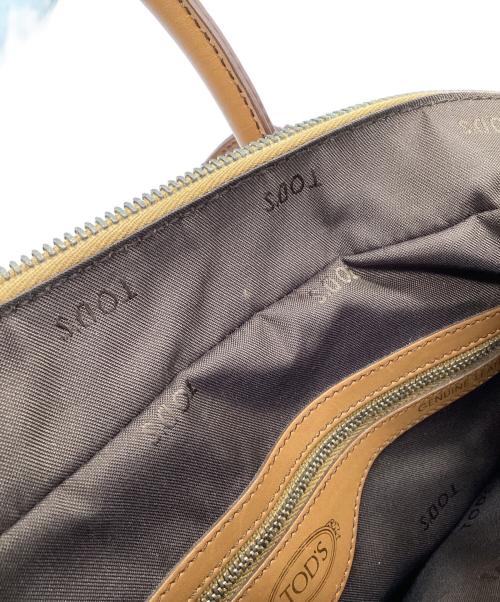 TOD'S（トッズ）TOD'S (トッズ) D-STYLING MID（Dスタイリング ミディアム）2WAYバッグ ブラウンの古着・服飾アイテム