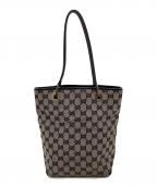 GUCCIグッチ）の古着「GGキャンバス トートバッグ」｜グレー