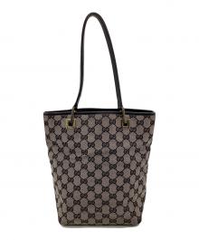 GUCCI（グッチ）の古着「GGキャンバス トートバッグ」｜グレー