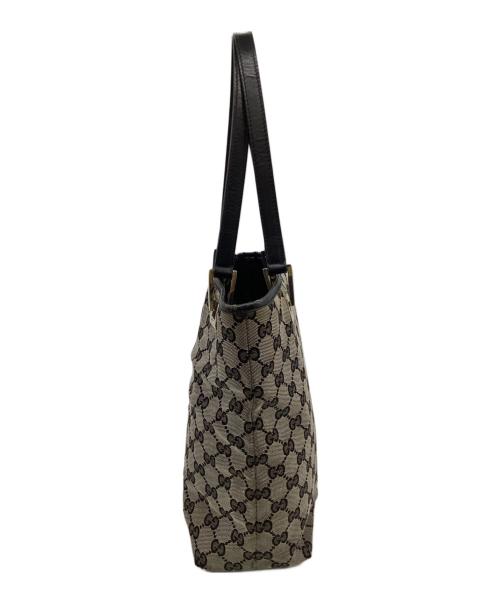 GUCCI（グッチ）GUCCI (グッチ) GGキャンバス トートバッグ グレーの古着・服飾アイテム