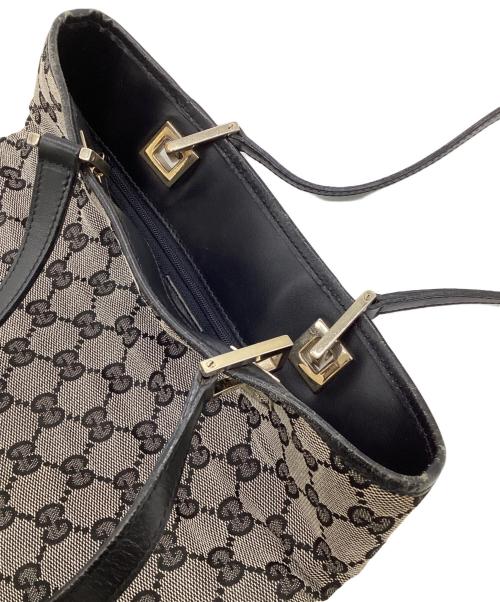GUCCI（グッチ）GUCCI (グッチ) GGキャンバス トートバッグ グレーの古着・服飾アイテム