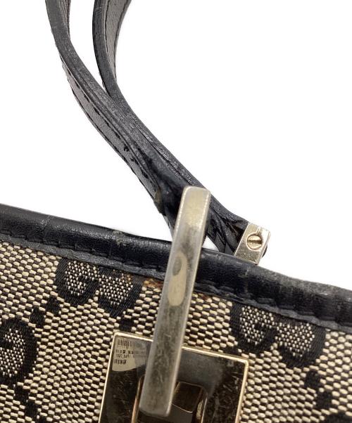 GUCCI（グッチ）GUCCI (グッチ) GGキャンバス トートバッグ グレーの古着・服飾アイテム
