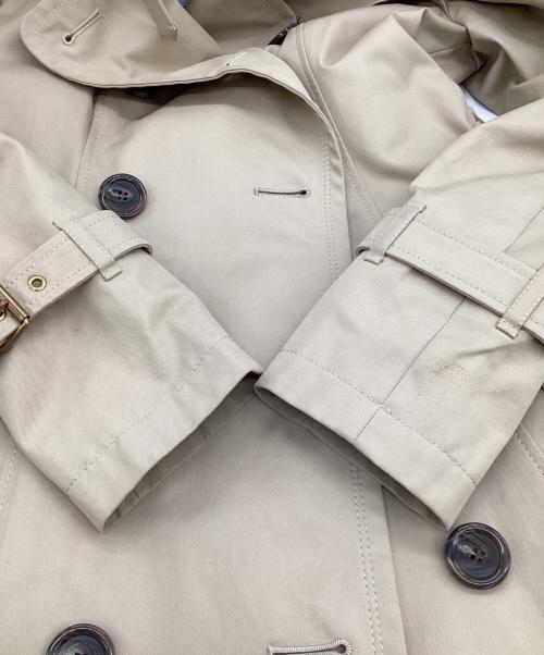 BURBERRY BLUE LABEL（バーバリー ブルー レーベル）BURBERRY BLUE LABEL (バーバリー ブルー レーベル) ライナー付ショートトレンチコート ベージュ サイズ:38の古着・服飾アイテム