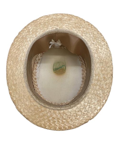 その他ブランド（ソノタブランド）その他ブランド (ソノタブランド) ストローハット ナチュラル サイズ:59㎝の古着・服飾アイテム