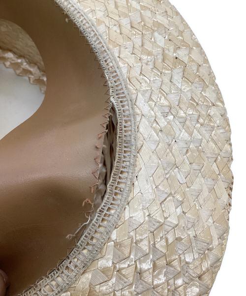 その他ブランド（ソノタブランド）その他ブランド (ソノタブランド) ストローハット ナチュラル サイズ:59㎝の古着・服飾アイテム