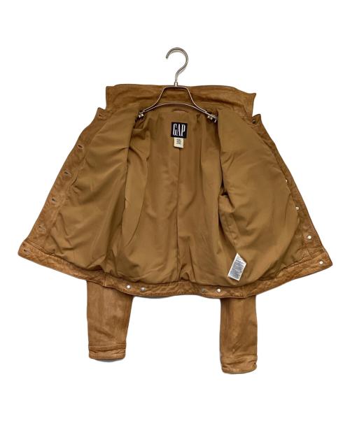 GAP（ギャップ）GAP (ギャップ) ラムレザージャケット キャメル サイズ:XXSの古着・服飾アイテム
