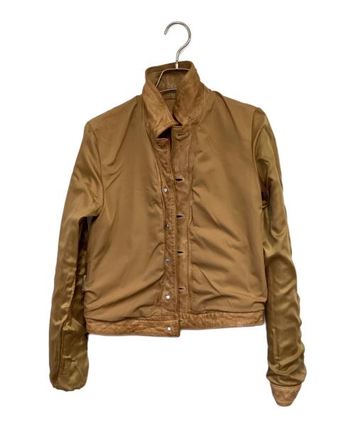 GAP（ギャップ）GAP (ギャップ) ラムレザージャケット キャメル サイズ:XXSの古着・服飾アイテム