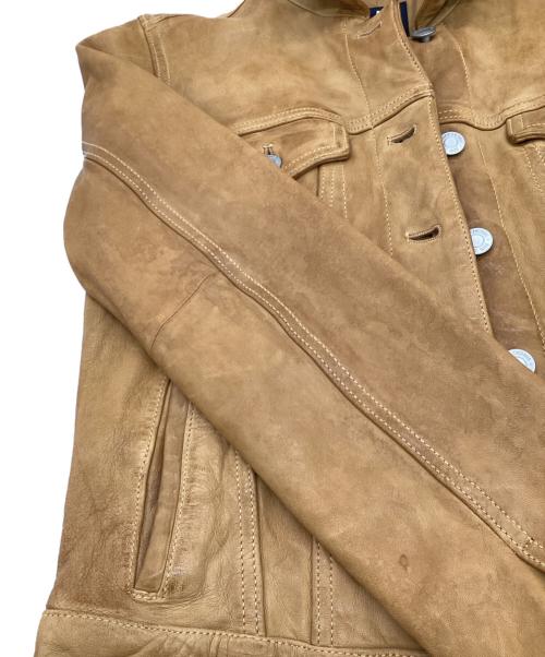 GAP（ギャップ）GAP (ギャップ) ラムレザージャケット キャメル サイズ:XXSの古着・服飾アイテム