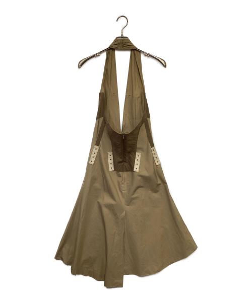 Jean Paul GAULTIER（ジャンポールゴルチェ）Jean Paul GAULTIER (ジャンポールゴルチェ) ホルターネック ワンピース ベージュ サイズ:40の古着・服飾アイテム