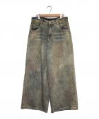 JHYQJHYQ）の古着「ワイドデニムパンツ」｜ブルー