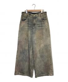 JHYQ（JHYQ）の古着「ワイドデニムパンツ」｜ブルー