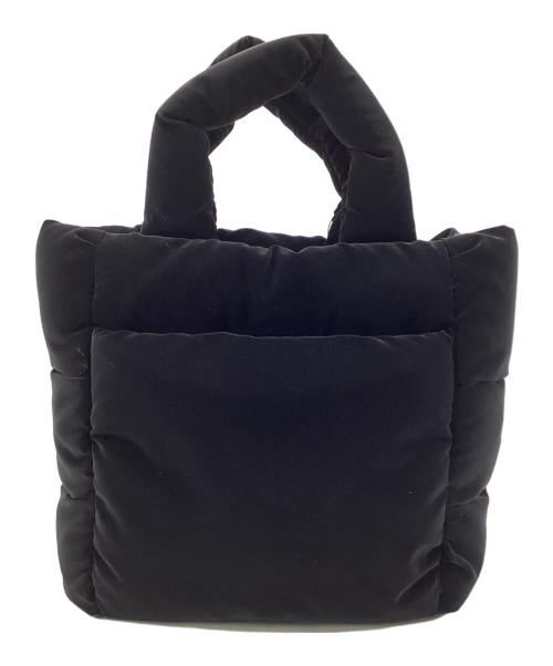 THE NORTH FACE WHITE LABEL（ザノースフェイスホワイトレーベル）THE NORTH FACE WHITE LABEL (ザノースフェイスホワイトレーベル) PLUMPY TOTE BAG MINI（プランプティー トート バッグ ミニ） ブラックの古着・服飾アイテム