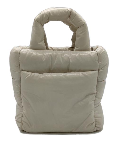 THE NORTH FACE WHITE LABEL（ザノースフェイスホワイトレーベル）THE NORTH FACE WHITE LABEL (ザノースフェイスホワイトレーベル) PLUMPY TOTE BAG MINI（プランプティー トート バッグ ミニ） アイボリーの古着・服飾アイテム