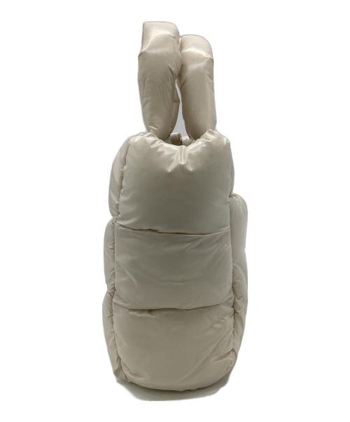 THE NORTH FACE WHITE LABEL（ザノースフェイスホワイトレーベル）THE NORTH FACE WHITE LABEL (ザノースフェイスホワイトレーベル) PLUMPY TOTE BAG MINI（プランプティー トート バッグ ミニ） アイボリーの古着・服飾アイテム