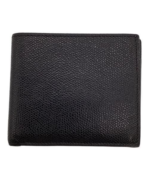 Valextra（ヴァレクストラ）Valextra (ヴァレクストラ) 小銭入れ付き二つ折り 4カード ブラックの古着・服飾アイテム