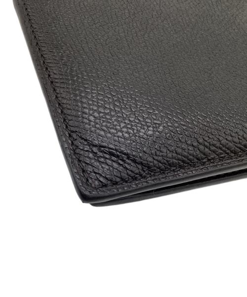 Valextra（ヴァレクストラ）Valextra (ヴァレクストラ) 小銭入れ付き二つ折り 4カード ブラックの古着・服飾アイテム