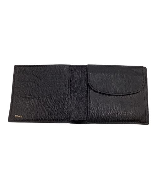 Valextra（ヴァレクストラ）Valextra (ヴァレクストラ) 小銭入れ付き二つ折り 4カード ブラックの古着・服飾アイテム