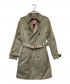Spick and Span×Harris Tweedスピック＆スパン×ハリスツイード）の古着「ライナー付ショートトレンチコート」｜ベージュ
