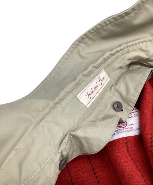 Spick and Span（スピック＆スパン）Spick and Span (スピック＆スパン) Harris Tweed (ハリスツイード) ライナー付ショートトレンチコート ベージュ サイズ:表記無の古着・服飾アイテム