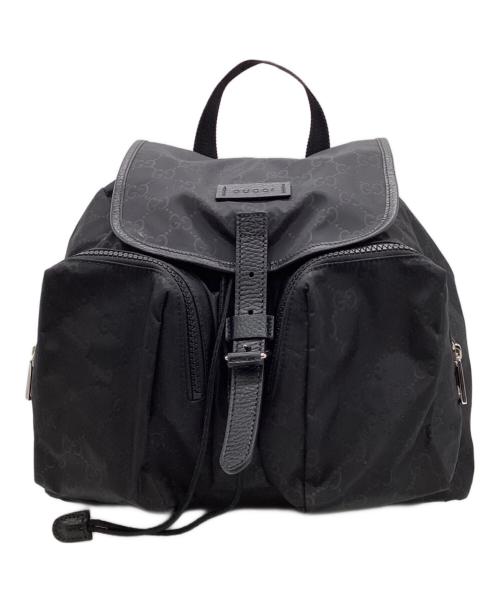 GUCCI（グッチ）GUCCI (グッチ) GGナイロン リュック ブラックの古着・服飾アイテム