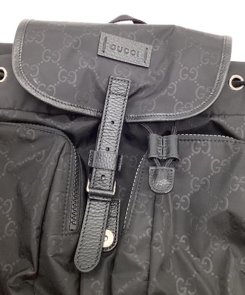 GUCCI（グッチ）GUCCI (グッチ) GGナイロン リュック ブラックの古着・服飾アイテム