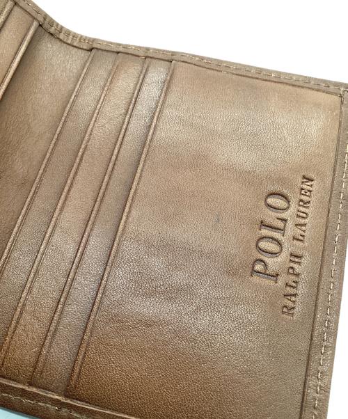 POLO RALPH LAUREN（ポロ・ラルフローレン）POLO RALPH LAUREN (ポロ・ラルフローレン) カードケース ブラック×ブラウンの古着・服飾アイテム