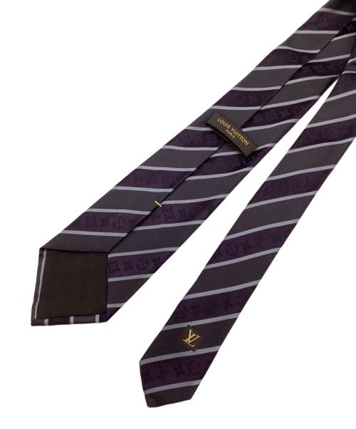 LOUIS VUITTON（ルイ ヴィトン）LOUIS VUITTON (ルイ ヴィトン) ネクタイ パープル×チャコール サイズ:-の古着・服飾アイテム