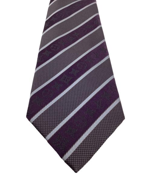 LOUIS VUITTON（ルイ ヴィトン）LOUIS VUITTON (ルイ ヴィトン) ネクタイ パープル×チャコール サイズ:-の古着・服飾アイテム