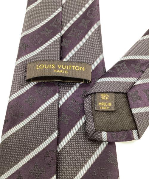 LOUIS VUITTON（ルイ ヴィトン）LOUIS VUITTON (ルイ ヴィトン) ネクタイ パープル×チャコール サイズ:-の古着・服飾アイテム