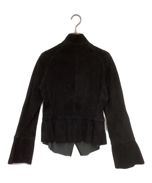 GIORGIO ARMANI（ジョルジョアルマーニ）GIORGIO ARMANI (ジョルジョアルマーニ) BORGO21 スウェードレザージャケット ブラック サイズ:40の古着・服飾アイテム