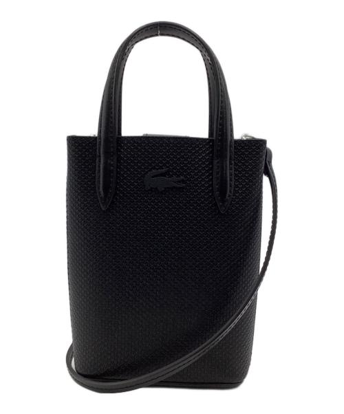 LACOSTE（ラコステ）LACOSTE (ラコステ) シャンタコクラシックス レザートートバッグ ミニ ブラックの古着・服飾アイテム