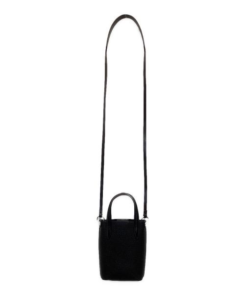 LACOSTE（ラコステ）LACOSTE (ラコステ) シャンタコクラシックス レザートートバッグ ミニ ブラックの古着・服飾アイテム