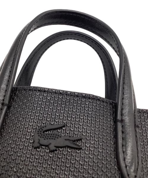 LACOSTE（ラコステ）LACOSTE (ラコステ) シャンタコクラシックス レザートートバッグ ミニ ブラックの古着・服飾アイテム