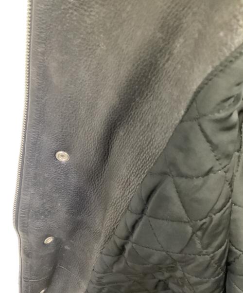 COMME des GARCONS（コムデギャルソン）COMME des GARCONS (コムデギャルソン) カウレザーコート ブラック サイズ:Mの古着・服飾アイテム