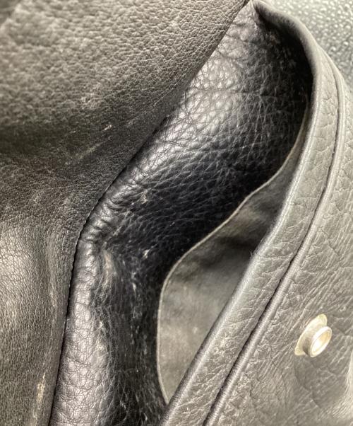 COMME des GARCONS（コムデギャルソン）COMME des GARCONS (コムデギャルソン) カウレザーコート ブラック サイズ:Mの古着・服飾アイテム