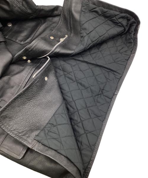 COMME des GARCONS（コムデギャルソン）COMME des GARCONS (コムデギャルソン) カウレザーコート ブラック サイズ:Mの古着・服飾アイテム