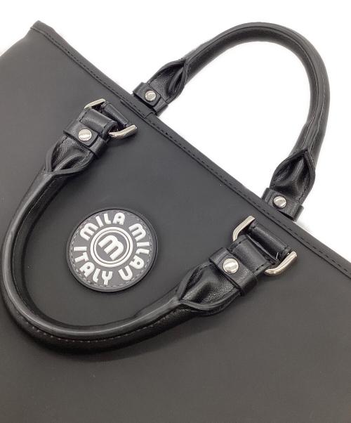 MILA MILAN（ミラ ミラン）MILA MILAN (ミラ ミラン) VESPA（ベスパ）ミニトートバッグ ブラックの古着・服飾アイテム