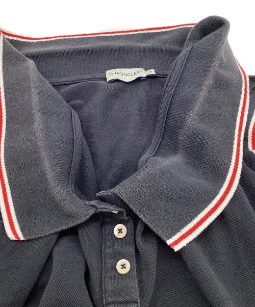 MONCLER（モンクレール）MONCLER (モンクレール) ポロシャツ ネイビー サイズ:Sの古着・服飾アイテム