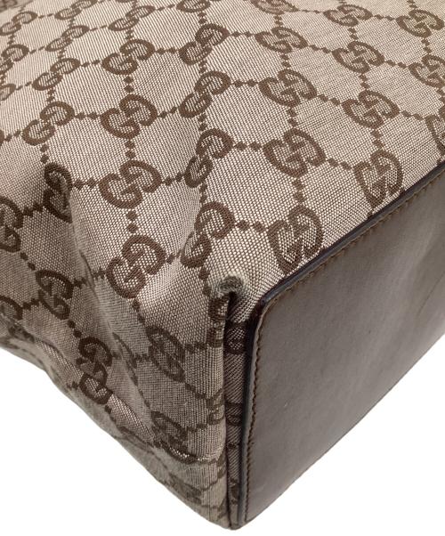 GUCCI（グッチ）GUCCI (グッチ) GGキャンバス トートバッグ ブラウンの古着・服飾アイテム