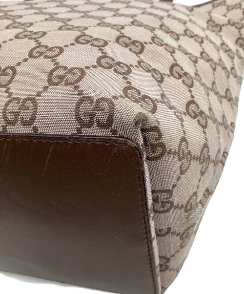 GUCCI（グッチ）GUCCI (グッチ) GGキャンバス トートバッグ ブラウンの古着・服飾アイテム