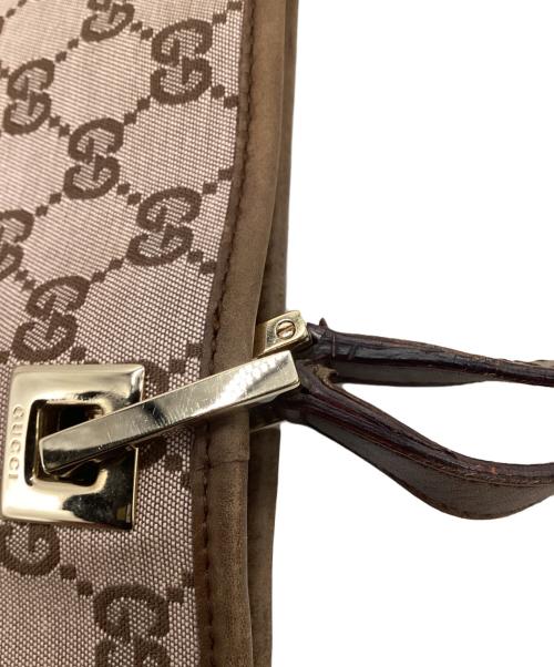 GUCCI（グッチ）GUCCI (グッチ) GGキャンバス トートバッグ ブラウンの古着・服飾アイテム