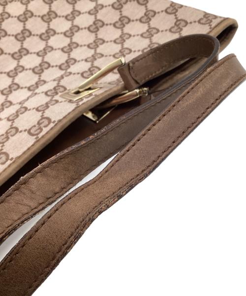 GUCCI（グッチ）GUCCI (グッチ) GGキャンバス トートバッグ ブラウンの古着・服飾アイテム