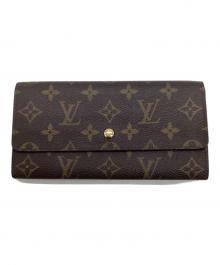 LOUIS VUITTON（ルイ ヴィトン）の古着「モノグラム ポシェット・ポルトモネ クレディ長財布」｜ブラウン