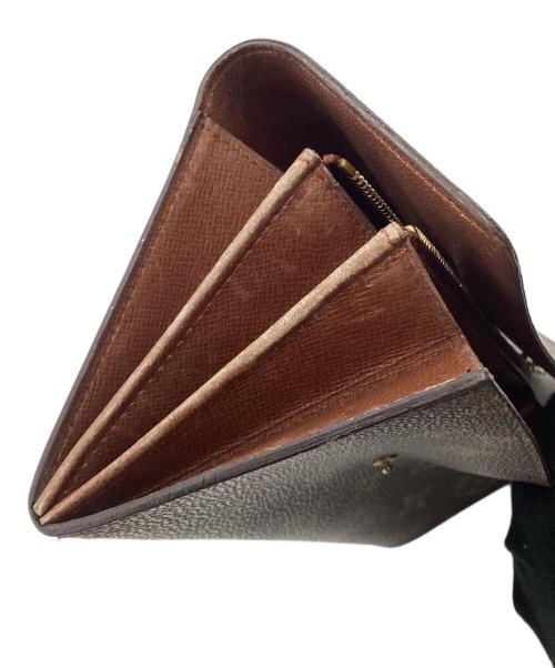 LOUIS VUITTON（ルイ ヴィトン）LOUIS VUITTON (ルイ ヴィトン) モノグラム ポシェット・ポルトモネ クレディ長財布 ブラウンの古着・服飾アイテム