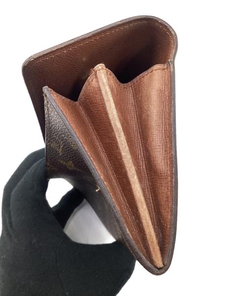LOUIS VUITTON（ルイ ヴィトン）LOUIS VUITTON (ルイ ヴィトン) モノグラム ポシェット・ポルトモネ クレディ長財布 ブラウンの古着・服飾アイテム