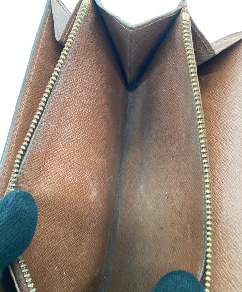 LOUIS VUITTON（ルイ ヴィトン）LOUIS VUITTON (ルイ ヴィトン) モノグラム ポシェット・ポルトモネ クレディ長財布 ブラウンの古着・服飾アイテム