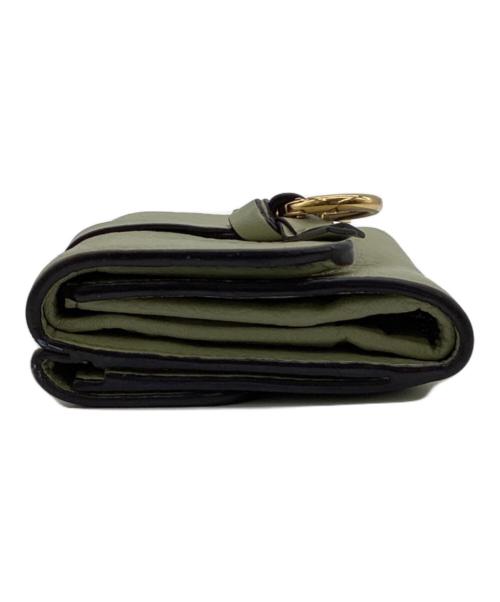 Chloe（クロエ）Chloe (クロエ) アルファベットスモールトリフォールドウォレット ライトグリーンの古着・服飾アイテム