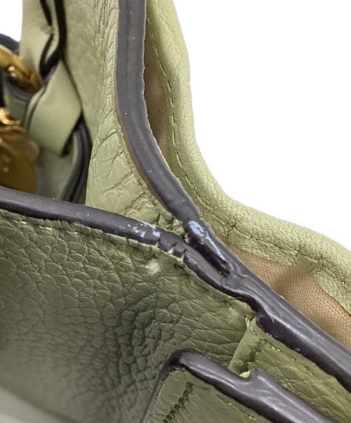 Chloe（クロエ）Chloe (クロエ) アルファベットスモールトリフォールドウォレット ライトグリーンの古着・服飾アイテム